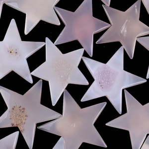 <span class=keywords><strong>Sculpture</strong></span> <span class=keywords><strong>en</strong></span> cristal d'agate druzy naturelle <span class=keywords><strong>en</strong></span> forme de pentagramme, sculptée à la main, 2-3 pouces, pour la décoration intérieure et la guérison - Product Image 3