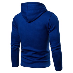 Sweat à capuche d'hiver coupe classique en molleton 100% coton 280g, coupe-vent, séchage rapide, respirant, avec logo personnalisé sur le devant, impression en relief, OEM - Product Image 2