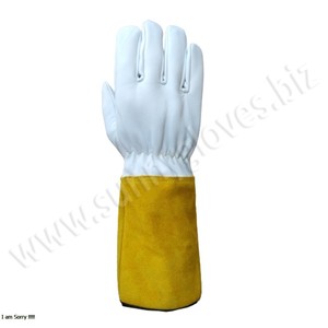 hot thread sewing reinforced palm welding glove - Product Image 6