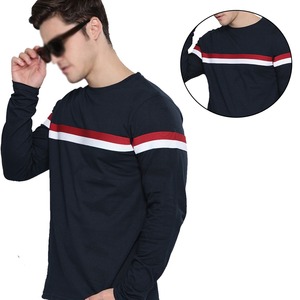 Hombres Casual Manga Larga Gimnasio Fitness Camisas O-cuello Diseño Sólido o-cuello 100% algodón o cuello - Product Image 5