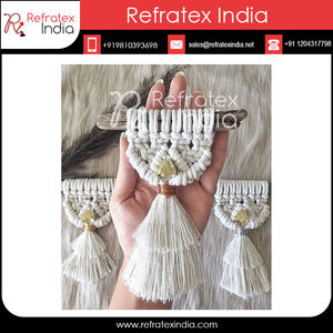 Ornamento de Navidad de macramé de diseño clásico, suministro a granel y fabricación por refractex, India, hecho en la India, buena calidad - Product Image 6