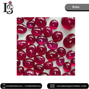 Cabujón de rubí con forma ovalada de Color rosa rojizo Natural 100%, piedra preciosa suelta llena de fisuras de 3-15 quilates para hacer joyas - Product Image 4