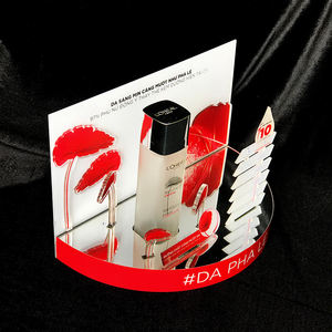 Armario de exhibición de cosméticos de diseño colorido, esquinero para labios, ojos y uñas - Product Image 3