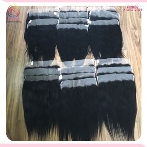 Mèches lisses en os avec dentelle frontale Hd, dimensions de 13x4, expédié à nailja nigéria, lot de 10, 6 octobre 2021 - Product Image 4
