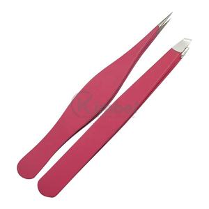 Jeu de pincettes à sourcils, pinces à épiler inclinées et pointues pour modeler les sourcils sous votre propre Logo, 2 pièces - Product Image 1