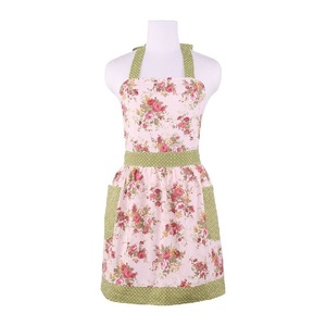 Hot Selling Cute 100% Organic Cotton 400-500GSM Weight Adjustable Straps Women Home <b>Cooking</b> Pinafore Restaurant Apron GOTS Waist - Product Image 4