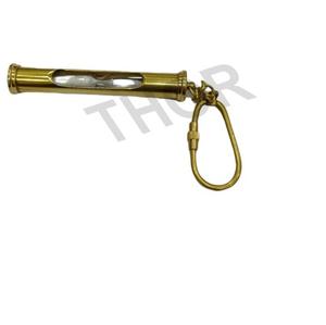 Porte-clés sablier en laiton massif, nouveau, accessoire comme cadeau, minuterie de sable, pour voiture - Product Image 2