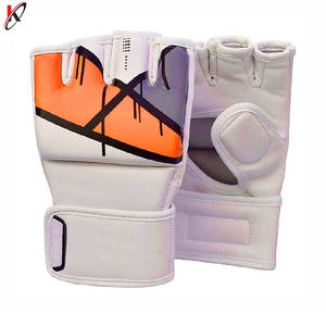 Gants de boxe MMA en cuir pour hommes, demi-doigt, Logo personnalisé, nouveau Design de qualité supérieure, - Product Image 3