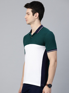 T-shirt à manches courtes pour homme en jacquard personnalisé avec logo OEM, nouveau pour l'été, séchage rapide, style polo - Product Image 2