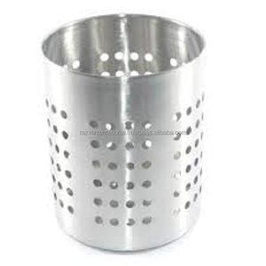 Porte-couverts de cuisine moderne en acier inoxydable plaqué laiton, durable, fait main et écoresponsable - Product Image 3