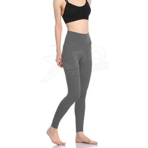 Mallas de entrenamiento de cintura alta, sin costuras, súper elásticas, para gimnasio - Product Image 5