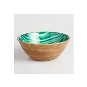 New Arrival Design Round Shape Wooden <b>Bowl</b> Brown Color Finished Wooden Polished Decorative Serving <b>Bowl</b> & <b>Server</b> - Product Image 6