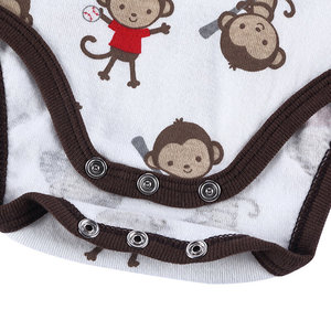 Wholesale Custom Printed Short Sleeve <b>Jumpsuit</b> Rompers for <b>Baby</b> Girls 100% Cotton Eco-Friendly Breathable Knitted Fabric Newborn - Product Image 4