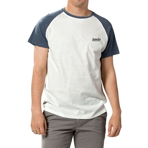 T-shirts en coton jersey pour hommes, personnalisables, de haute qualité, à manches mi-reglan, vierges, confortables, coupe régulière, séchage rapide, pour le sport, vente en gros - Product Image 3