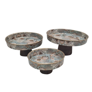 Juego de soporte de pastel de Metal con acabado esmaltado de 3 Hotel de lujo hogar cumpleaños celebración decoración pastel servidor soporte - Product Image 6