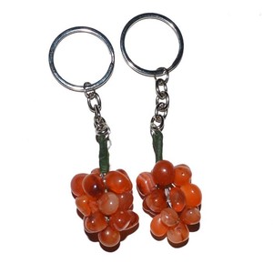 ซื้อราคาไม่แพง Carnelian สีแดงองุ่นพวงกุญแจหิน - Product Image 1