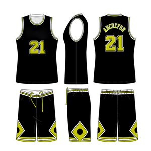 Uniforme de basket-ball personnalisé pour femmes en couleur noire Ensembles de maillots de basket-ball personnalisés pour équipe fabriqués au Pakistan - Product Image 5