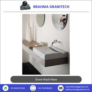 Lavabo de lavage à main en pierre, modèle mural, vente mondiale - Product Image 2