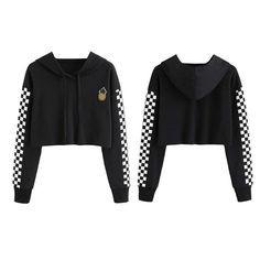 Sudadera térmica de invierno de primera calidad, Top corto ligero de manga larga con cuello redondo y logotipo personalizado para mujer - Product Image 5