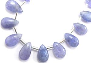 พลอย Tanzanite สีฟ้าธรรมชาติเกรด AAA ลูกแพร์เรียบลูกปัด briolette December birthstone เครื่องประดับทำขายส่งสินค้า - Product Image 5