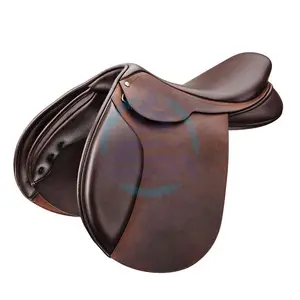 Close Contact Saddle with Forward Flap Outdoor Sports English Style Leather Made Horse Riding Saddle