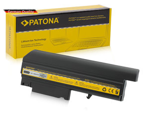 PATONA batería para portátil: T40, T41, T42, T43, R51, 02K8193: 6600mAh: 10,8V