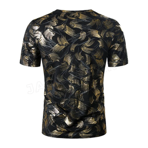 T-shirts personnalisés pour hommes en coton tricoté sublimé - Respirants et écologiques - Product Image 3