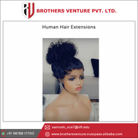 Precio más bajo 100% Extensión de cabello humano virgen sin procesar-Pelucas disponibles en diferentes colores de cabello virgen puro crudo