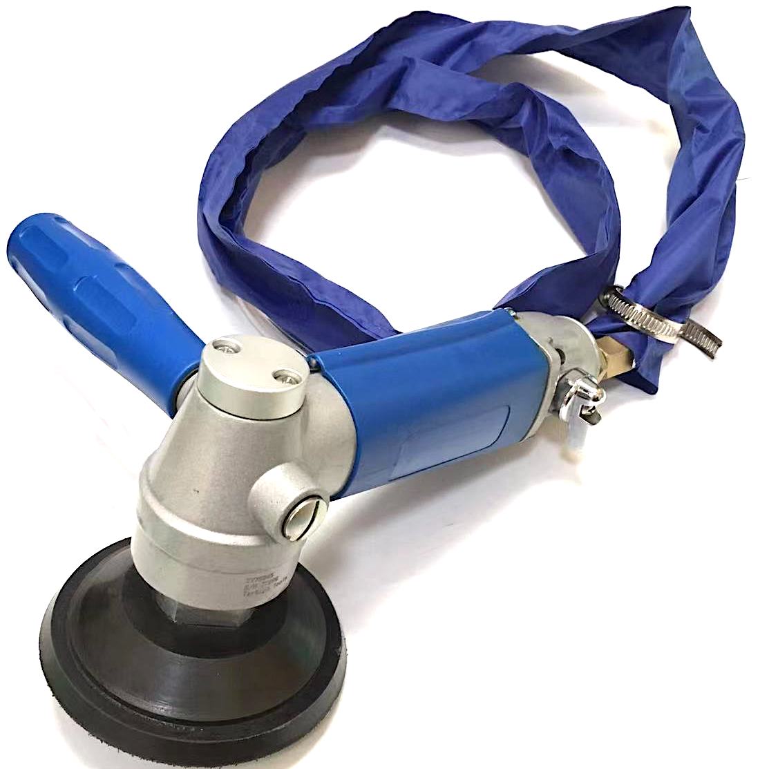 Пневматический полировщик TY75445R для задних выхлопных газов, подложка 4 дюйма, прочная влажная шлифовальная машина с двумя ручками для левшей руки