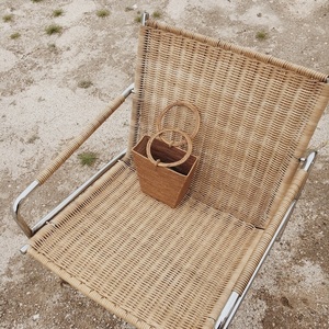 Sac à main en rotin écologique 2022 fait à la main/sac en osier Type de fermeture ouverte nouvelle tendance - Product Image 5