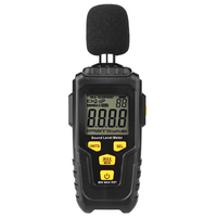 Medidor de ruido Digital de alta precisión, dispositivo con retroiluminación, frecuencia de temperatura de 35dB ~ 135dB