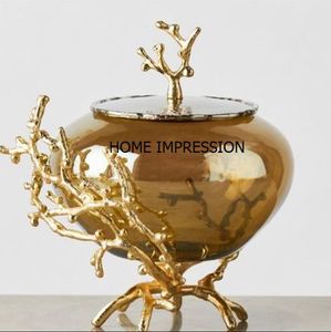 Cuencos de soporte de diseñador de ramas de latón y metal de Calidad exclusiva, cuencos de metal para servir alimentos de nuevo diseño de lujo a un precio asequible - Product Image 2