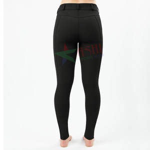 Women's Custom <b>Thick</b> Nylon Spandex Riding <b>Tights</b> Non-Slip Wicking Horse Riding Pants Comfortable Leggings - Product Image 2