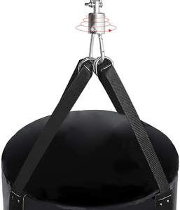 Venta al por mayor OEM logotipo personalizado pu cuero artificial Negro/Plata taekwondo tailandés boxeo patadas saco de boxeo pesado - Product Image 2