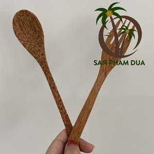Couverts de cuisine en bois naturel en fibres de noix de coco, artisanaux du VIETNAM, à bas prix, de haute qualité, cuillère/fourchette - Product Image 5