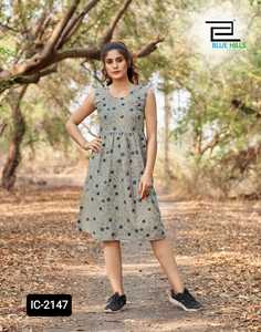 Lo último en Kurtis de rayón puro para mujer, estilo Midi con estampado de éxito para fiesta y ropa informal, ropa india y pakistaní - Product Image 2