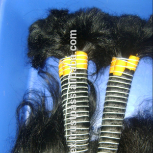 100% extensions de cheveux humains en vrac ondulés naturels non transformés cheveux Remy indiens bruts sans compromis Temple cheveux naturels bruts - Product Image 1