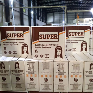 พาสต้าสปาเก็ตตี้ข้าวสาลีแข็งขนาดใหญ่สีขาว400กรัมบรรจุในถุงหรือกล่อง100% พาสต้าบริสุทธิ์ - Product Image 1