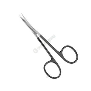 Ciseaux professionnels d'iris d'acier inoxydable Couteaux de suture incurvés TC Instruments chirurgicaux manuels - Product Image 5