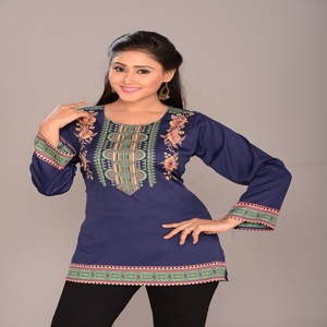 Ropa Casual indio suave Crepe mujeres Kurtis kurti - Product Image 5