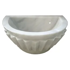 Special Design Marble Basins with Different Patterns Hammam Kurna for hamam spa bathroom hotel