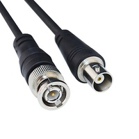 Cable coaxial de seguridad para cámaras CCTV SDI con conector de alimentación de video MALE-MALE BNC, con revestimiento de PVC y blindaje trenzado