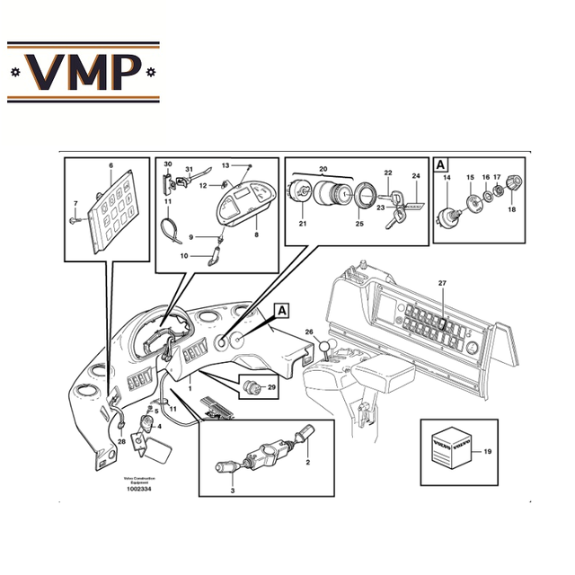 VOE11170210 - Control Unit for L90E, L180E, L70E, L180E HL, L60E, L150E Wheel Loaders - ORG