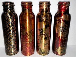 Customized Printed New Design Pure Copper Water <b>Bottle</b> 950 ml Sports Water <b>Bottle</b> Reusable Water <b>Bottle</b> - Product Image 2