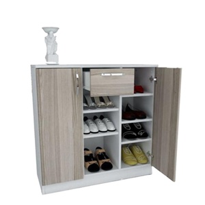 Armoire <span class=keywords><strong>à</strong></span> <span class=keywords><strong>chaussures</strong></span> moderne avec <span class=keywords><strong>2</strong></span> <span class=keywords><strong>portes</strong></span> et 1 tiroirs, rangement de grande capacité, nouvelle collection - Product Image 1