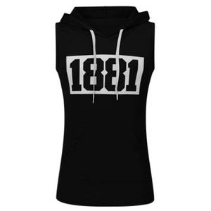 100% Cotton Gym Fitness Breathable Ribbed Absorb Sweat <b>Wife</b> <b>Beater</b> Tank <b>Tops</b> Men - Product Image 2