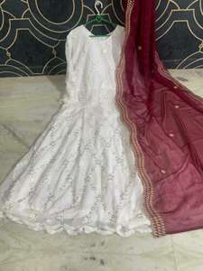 Salwar Suit Anarkali Kameez, robe indienne pakistanaise de créateur, tenue de soirée - Product Image 5