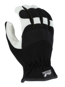 ถุงมือหนังแพะสีขาวลายนกอินทรีสำหรับคนงานเครื่องหนังแพะ - Product Image 6