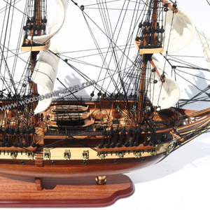 USS-modelo de barco de madera, modelo de barco alto/artesanía - Product Image 1