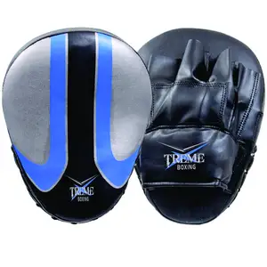 Durable Fitness Martial Arts High Quality PU Leather Boxing Focus Pads Professional Fight Training Round Shape Coaching Mitts